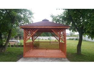 Rechteckiger Pavillon P12 3x3m 9m2 - zur Selbstmontage