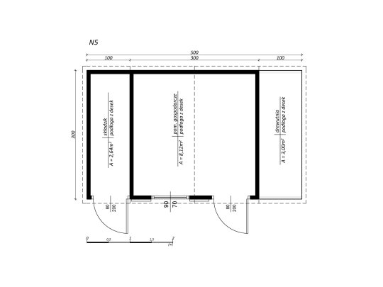 Werkzeughaus N5 4x4m 16m2