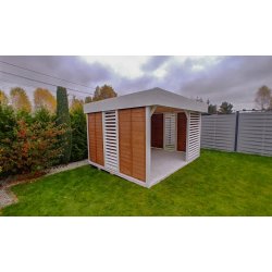 Rechteckiger Pavillon P13 3 x 3 m 9m2