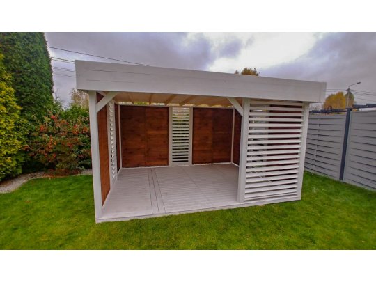 Rechteckiger Pavillon P13 3 x 3 m 9m2