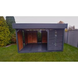 Rechteckiger Pavillon P13 3 x 3 m 9m2