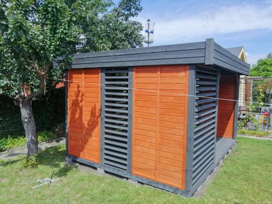 Rechteckiger Pavillon P13 3 x 3 m 9m2