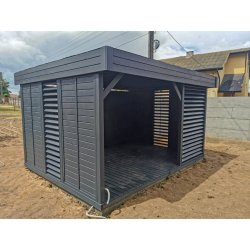 Rechteckiger Pavillon P13 3 x 3 m 9m2