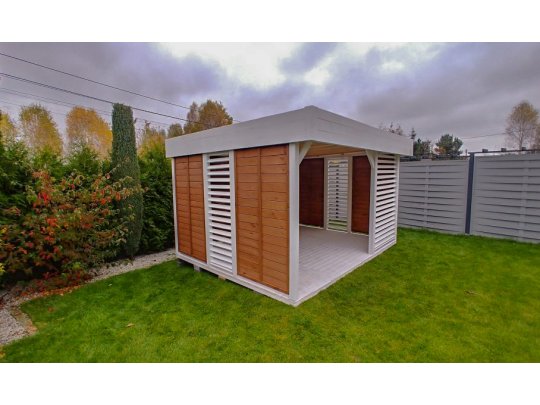 Rechteckiger Pavillon P13 4 x 4 m 16m2