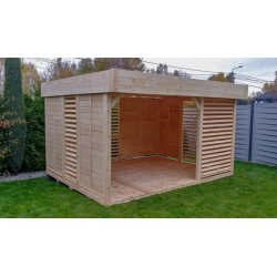 Rechteckiger Pavillon P13 4 x 4 m 16m2