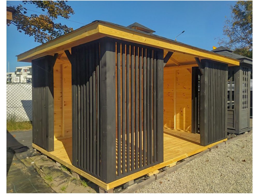 Rechteckiger Pavillon P15 3x3m 9m2