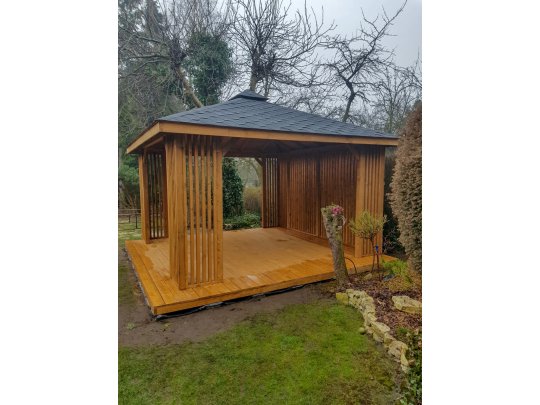 Rechteckiger Pavillon P15 4x3m 12m2