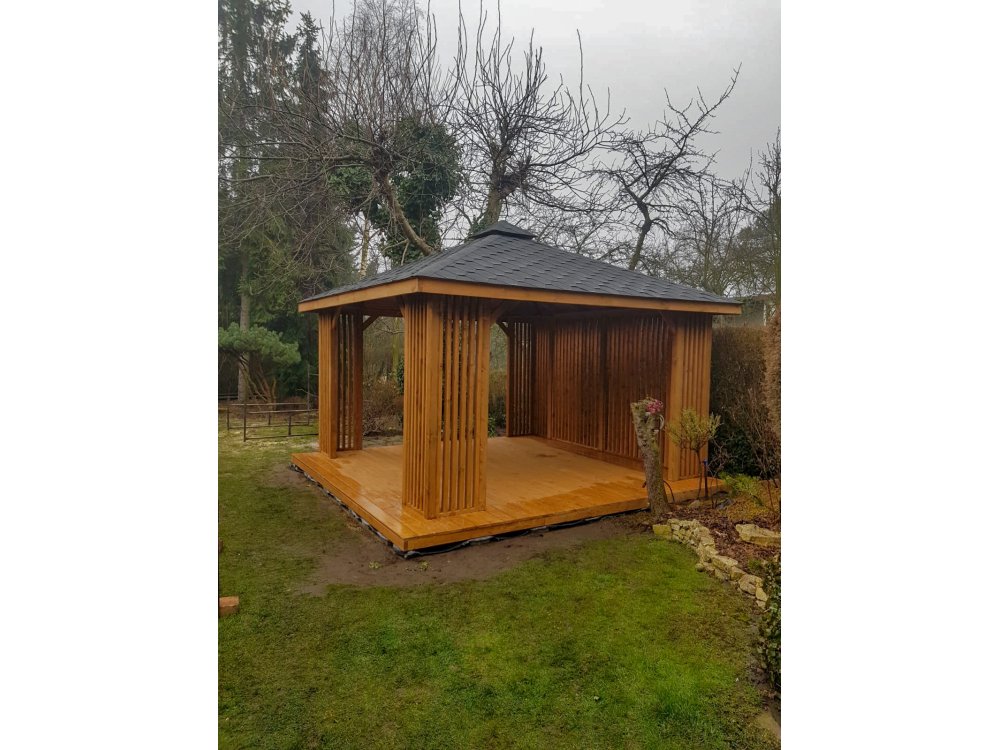 Rechteckiger Pavillon P15 4x4m 16m2
