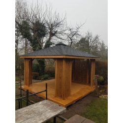 Rechteckiger Pavillon P15 4x4m 16m2