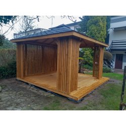 Rechteckiger Pavillon P15 4x4m 16m2