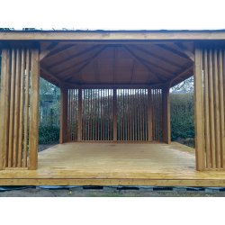 Rechteckiger Pavillon P15 3x3m 9m2