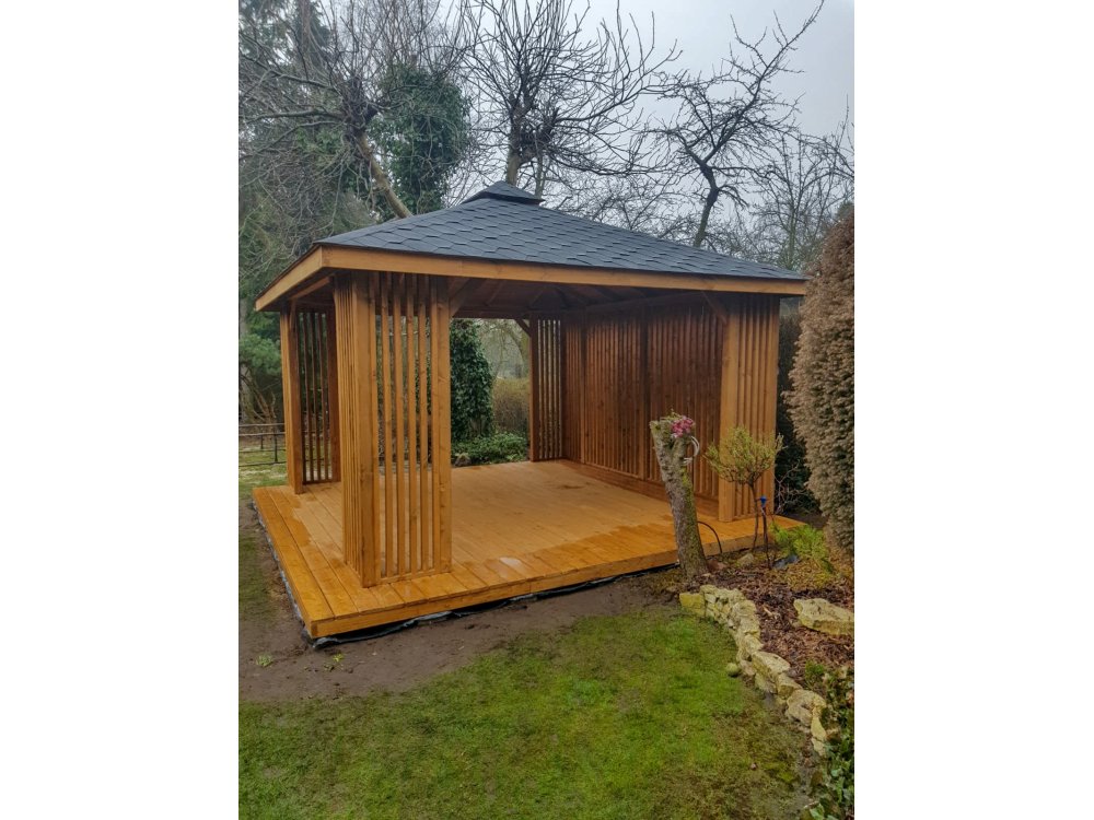 Rectangular gazebo P15 3x3m 9m2