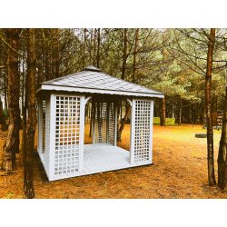 Rechteckiger Pavillon P2 3 x 3 m 9 m2