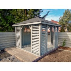 Rechteckiger Pavillon P10 3 x 3 m 9 m2