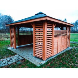 Rechteckiger Pavillon P10a 4 x 3 m 12 m2