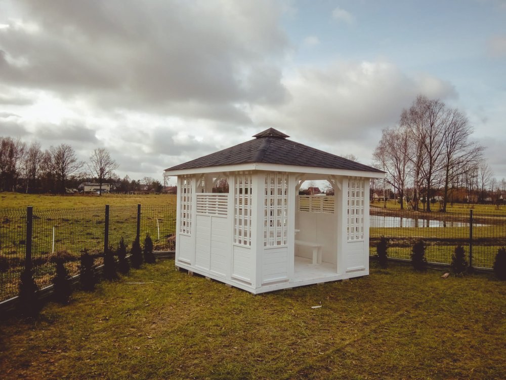 Rechteckiger Pavillon P11 3 x 3 m 9m2