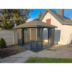 Rechteckiger Pavillon P2 4 x 4 m 16 m2