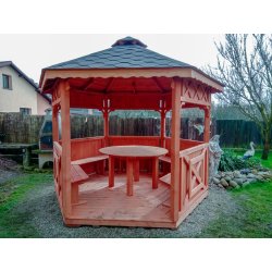 Sechseckiger Pavillon S5 ∅ 3,2m 8m2
