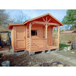 Domek narzędziowy N5a 3x3m + taras 3x2m 9m2