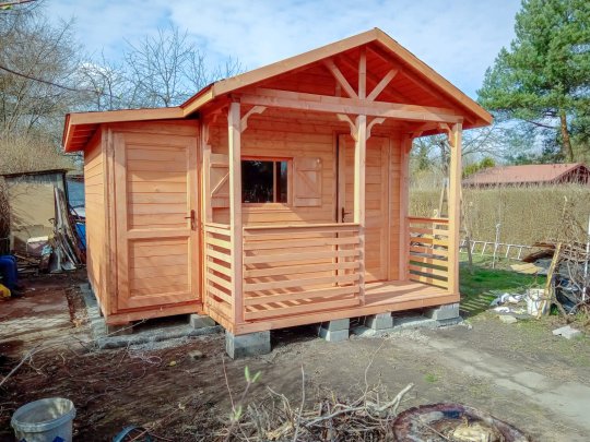 Domek narzędziowy N5a 3x3m + taras 3x2m 9m2