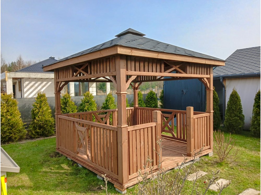 Rectangular gazebo P9 4 x 4 m 16 m2