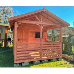 Dom drewniany Jodła 2 3 x 3m + 1m taras