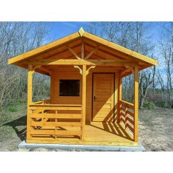 Dom drewniany Jodła 2 3 x 3m + 1m taras