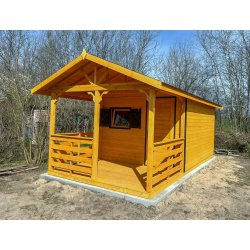 Dom drewniany Jodła 2 3 x 3m + 1m taras