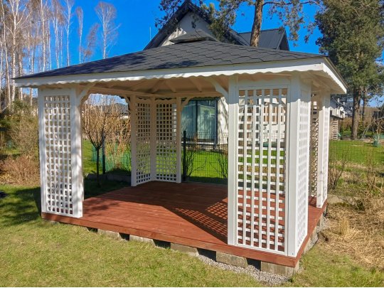 Rechteckiger Pavillon P2 4 x 4 m 16 m2