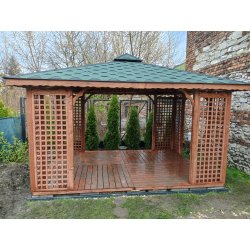 Rechteckiger Pavillon P2 4 x 4 m 16 m2