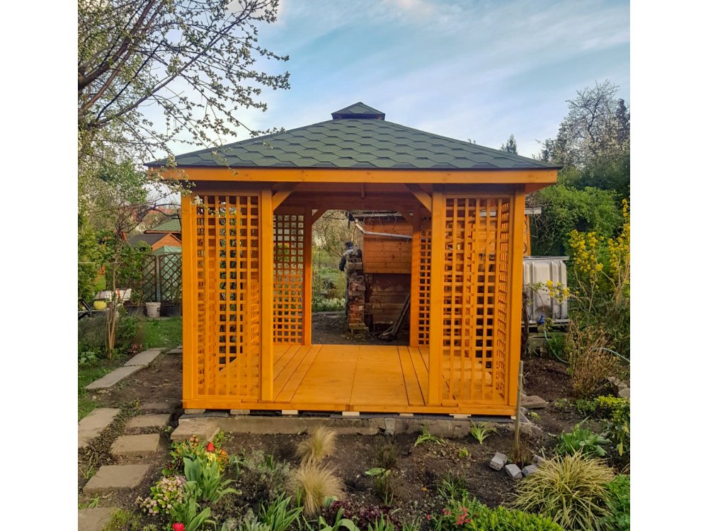 Rectangular gazebo P2 3 x 3 m 9 m2