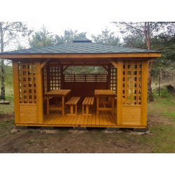 Rechteckiger Pavillon P11 4 x 4 m 16 m2