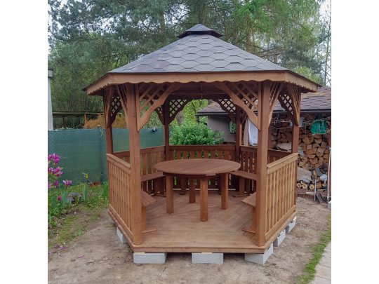 Sechseckiger Pavillon S2 ∅ 3,2m 8m2