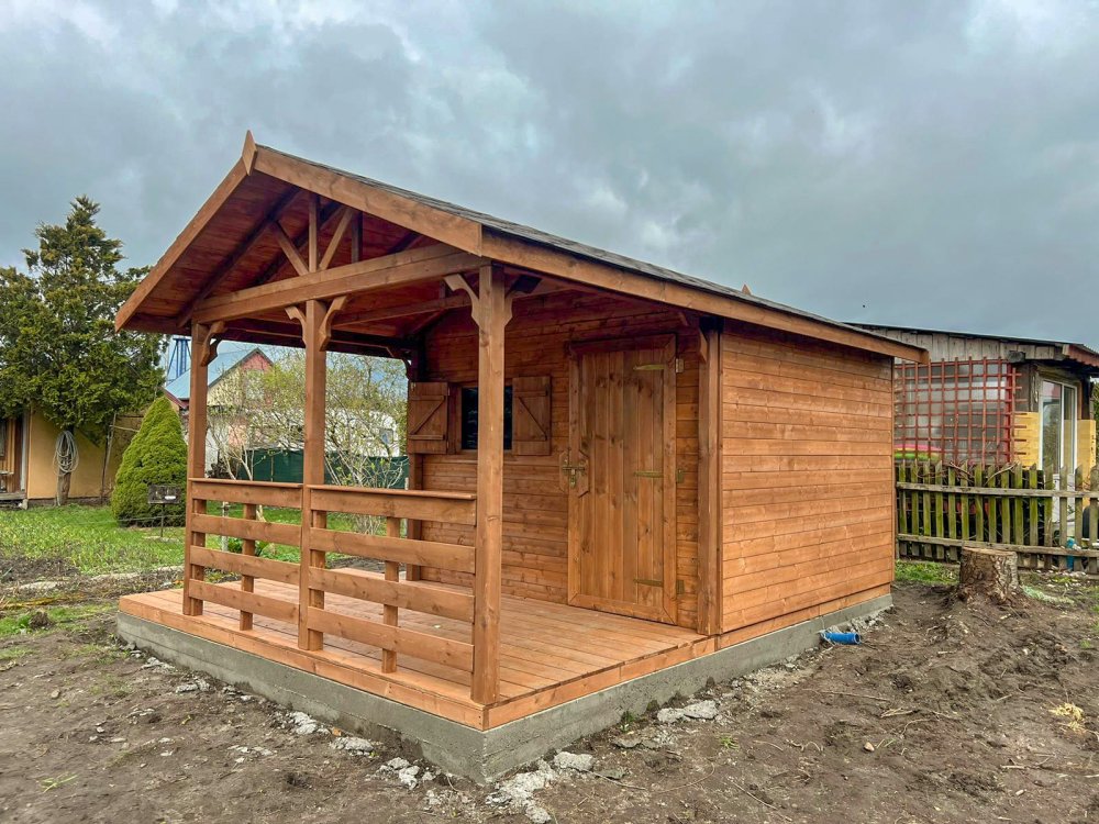 Domek narzędziowy N5a 3x3m + taras 3x2m 9m2