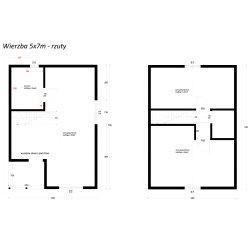 Dom drewniany Wierzba D 5x7m 35m2