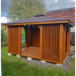 Rechteckiger Pavillon P15 3x3m 9m2