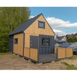 Dom drewniany Nowoczesna Stodoła A1 4,5x5,5m