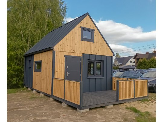 Dom drewniany Nowoczesna Stodoła A1 4,5x5,5m