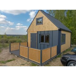 Dom drewniany Nowoczesna Stodoła A1 4,5x5,5m