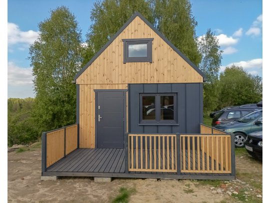 Dom drewniany Nowoczesna Stodoła A1 4,5x5,5m