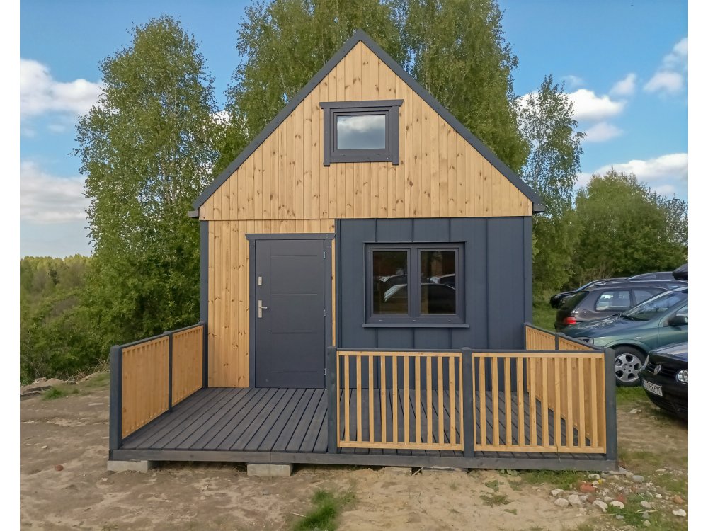 Dom drewniany Nowoczesna Stodoła A1 4,5x5,5m