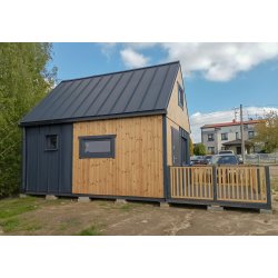 Dom drewniany Nowoczesna Stodoła A1 4,5x5,5m