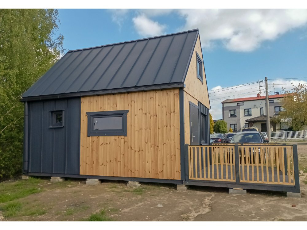 Dom drewniany Nowoczesna Stodoła A1 4,5x5,5m