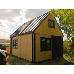 Dom drewniany Nowoczesna Stodoła A1 4,5x5,5m