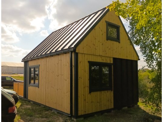 Dom drewniany Nowoczesna Stodoła A1 4,5x5,5m