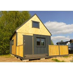 Dom drewniany Nowoczesna Stodoła A1 4,5x5,5m