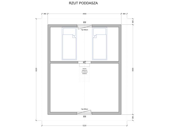 Dom drewniany Nowoczesna Stodoła A1 4,5x5,5m