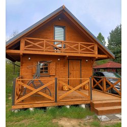 Grzybek summer house 5x5m + 3m terrace 25m2