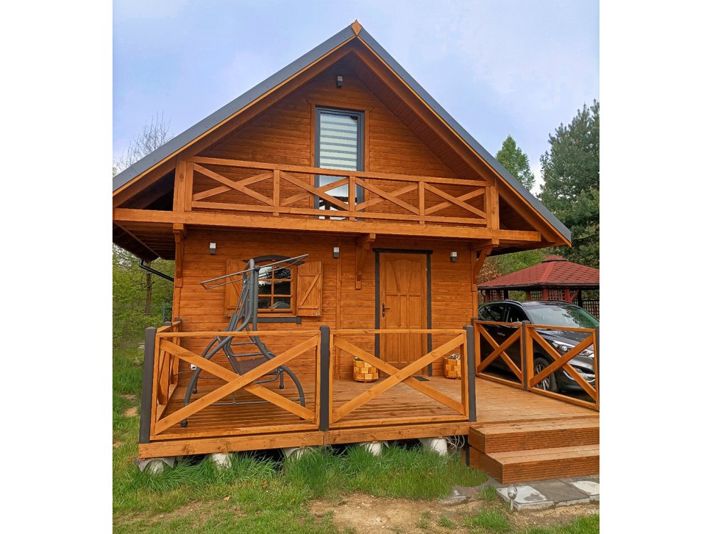 Domek letniskowy Grzybek 5x5m + 3m taras 25m2