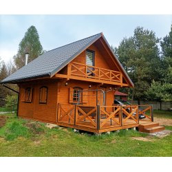 Summer house Grzybek B 7x7m + 3m terrace 49m2